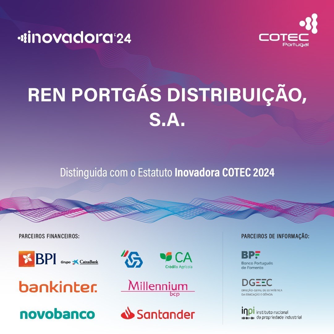 Portgás reconhecida como inovadora Cotec em 2024