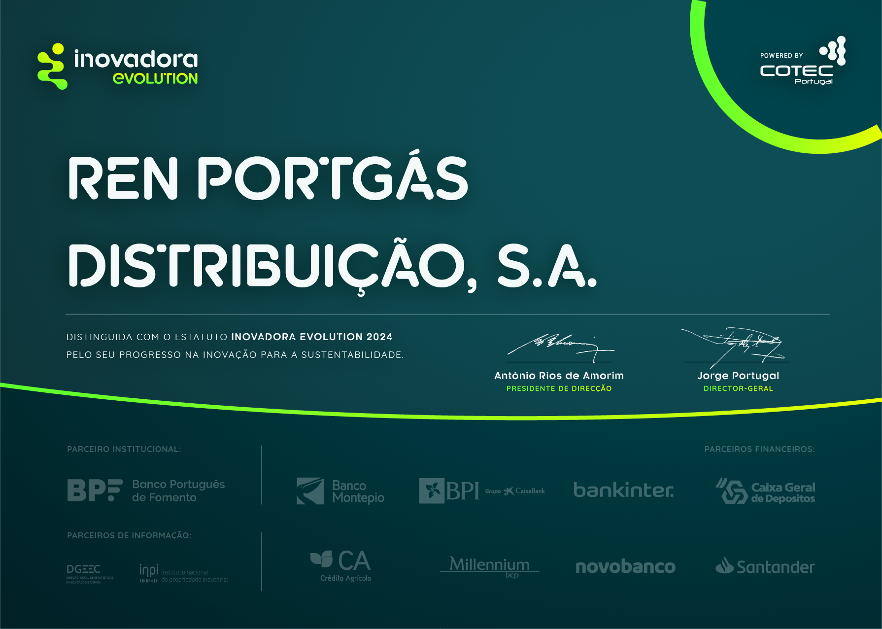 Portgás Inovadora evolution certificado 